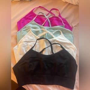 4 piece shein sports bra set